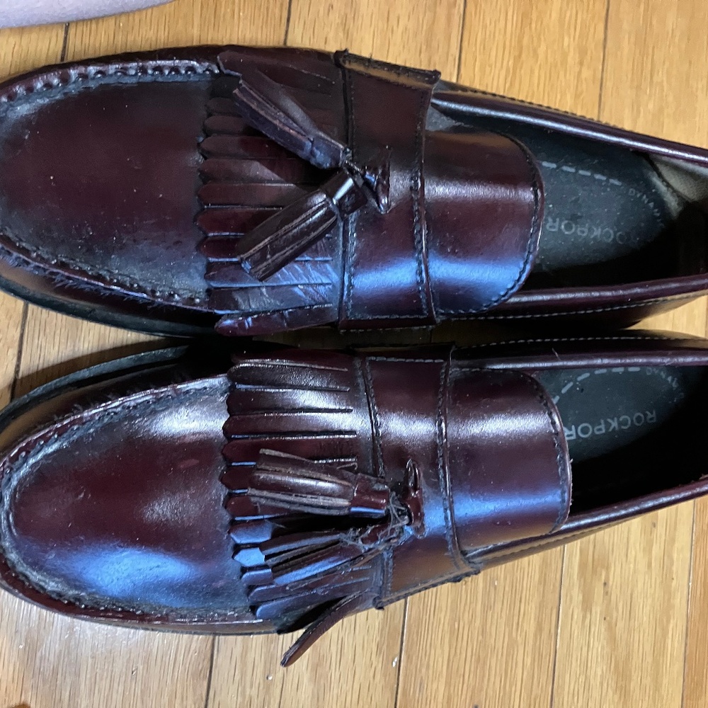 Cordovan, Rockport, 8.5, Tassle Loafer in Excellent Condition
